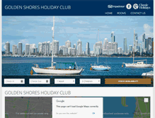 Tablet Screenshot of goldenshoresholidayclub.com.au